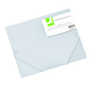 Q-Connect Elasticated Folder A4 Clr