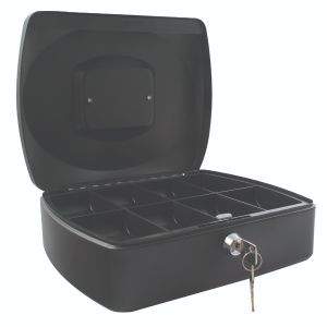 Q-Connect 12 Inch Black Cash Box