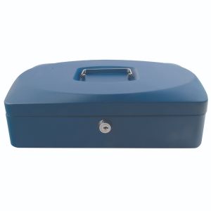 Q-Connect 12 Inch Blue Cash Box