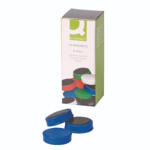 Q-Connect Magnet 25Mm Blue Pk10