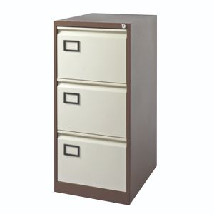 Jemini 3 Drw Filing Cab Coffee/Cream