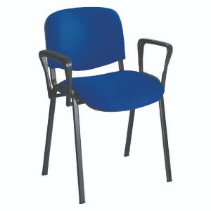 Jemini Arms for Stkg Chair Blk Pk2