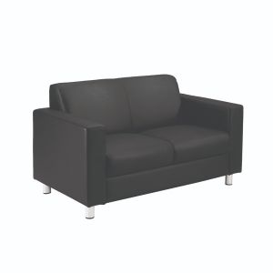 Avior Exec Rcpn Sofa Leather Black