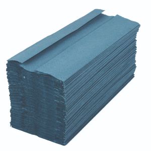 2Work 1 Ply Hand Towel Blue Pk2880