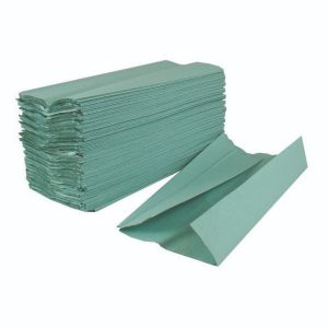 2Work 1-Ply Hand Towel Green Pk2880