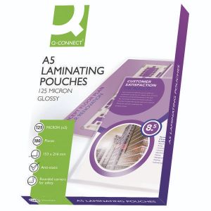 Q-Connect Laminating Pouch A5 Pk100