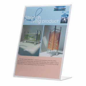 QConnect Slant Sign Holder Lshape A4