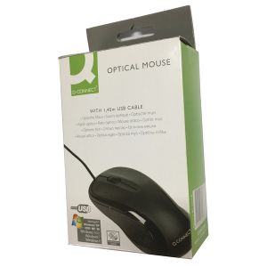 Q-Connect Scroll Wheel Mouse Black