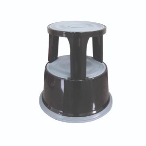 Q-Connect Black Metal Step Stool