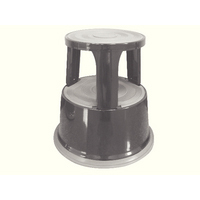 Q-Connect Metal Step Stool Dark Grey