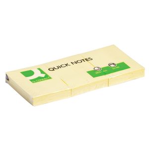 Q-Connect Ylw 38x51 Quick Notes Pk12
