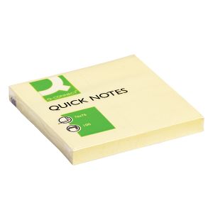 Q-Connect Ylw 76x76 Quick Notes Pk12