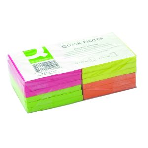 Q-Connect Neon Quick Note 76x76 Pk12