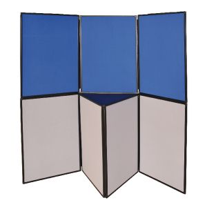 Q-Connect Display Brd 7Pnl Blue/Grey Q-Connect Display Brd 7Pnl Blue/Grey