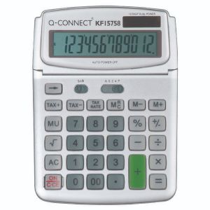 Q-Connect Lrg Tble Top 12Dig Calc Gr