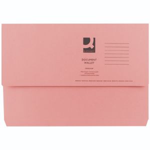 Q-Connect Doc Wlt Fs Pink Pk50