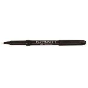 Q-Connect Finelnr Pen 0.4mm Blk Pk10