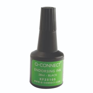 Q-Connect Endorsing Ink 28ml Blk P10