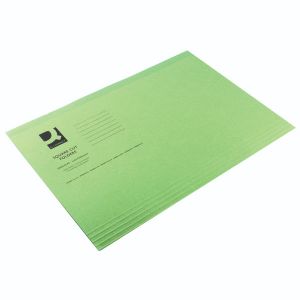 Q-Connect Square Cut Folder Fs Green