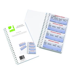 Q-Connect Tele Message Book 200 Msgs