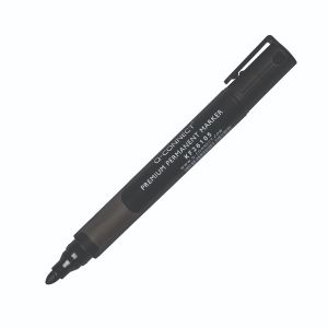 Q-Connect Prem Perm Marker Blk Pk10