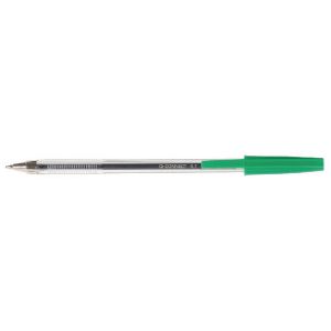 Q-Connect Ball Point Med Grn Pk20