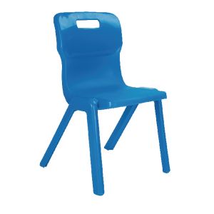 Titan One Piece Clsm Chair Blue