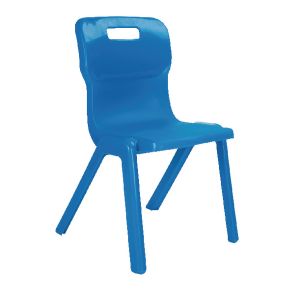 Titan One Piece Clsm Chair Blue