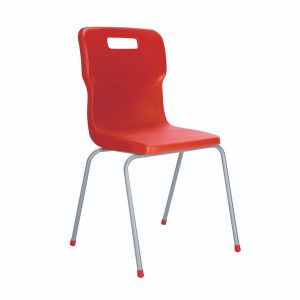 Titan 4 Leg Clsm Chair Red