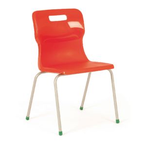 Titan 4 Leg Clsm Chair Red