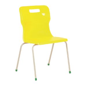 Titan 4 Leg Clsm Chair Yellow