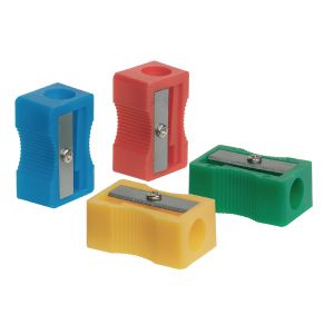 Single Hole Sharpener Plastic Pk10