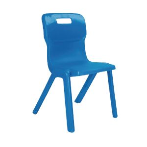 Titan One Piece Clsm Chair Blue