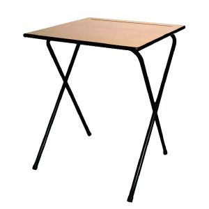 Titan Folding Exam Desk MDF Beech