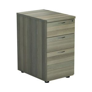 Jemini 3 Drw Desk High Grey Oak