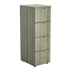 Jemini 4 Drw Filing Cab Grey Oak