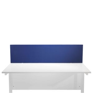 Jemini Straight Mtd Desk Screen Blue