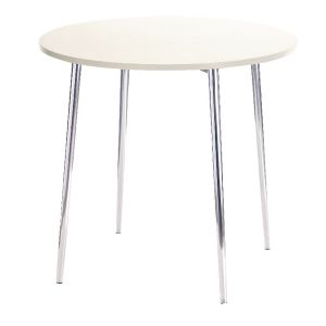 Jemini Bistro Tbl Rnd 800 White