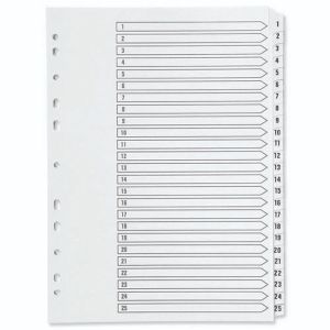 Q-Connect A4 1-25 Q-Connectlar Index