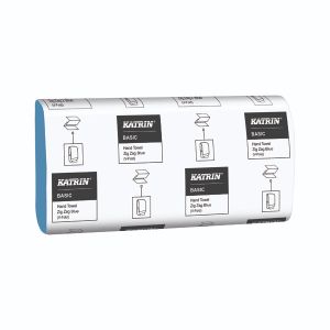 Katrin ZigZag Hand Towels Blu Pk5000