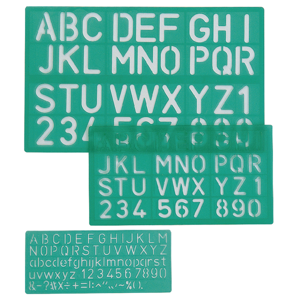 Linex Lettering Stencil 8500S Set P3