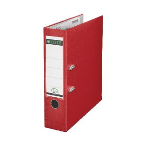 Leitz 180 Lach File 80mm A4 Red Pk10