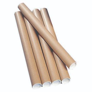 Postal Tube 330x50mm Brn Kraft Pk25