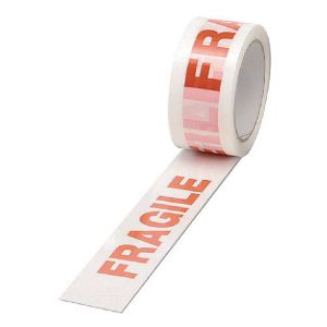 Tape Fragile White/Red Pp 50mmx66m