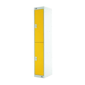 Two Compartment Locker 300 Yellow
