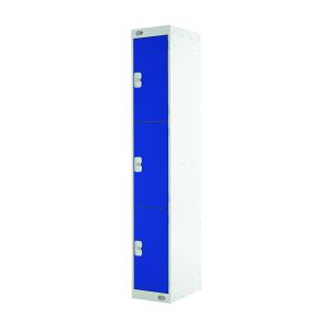 Three Compartment Locker 300 Blue