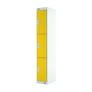 Three Compartment Locker 300 Yellow
