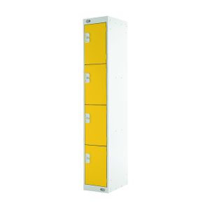 Four Compartment Locker 300 Yellow Four Compartment Locker 300 Yellow