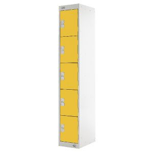 Five Compartment Locker 300 Yellow