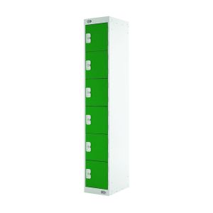 Six Compartment Locker 300 Green